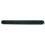 Cat 5E 19" 2U Rack Mountable RJ 45 Feed Through Patch Panel, 32 port