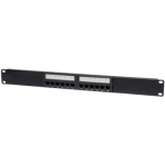 Cat 5E Rack Mountable RJ45/110 Type Patch Panel, 12 port