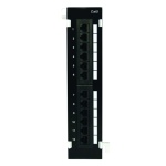 Cat 5E 89D Bracket Type Surface Mountable Patch Panel, 12 port