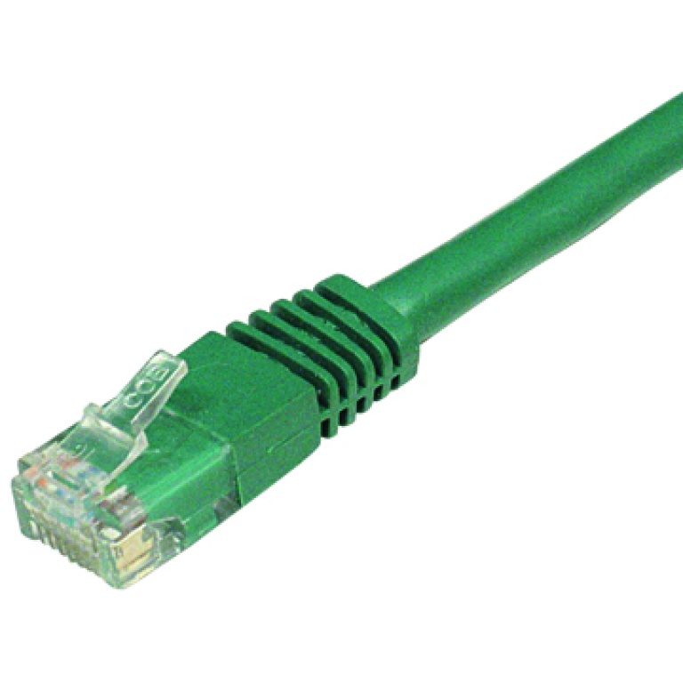 CAT5E MOLDED RJ45 PATCH CABLE, 5 FT, Green