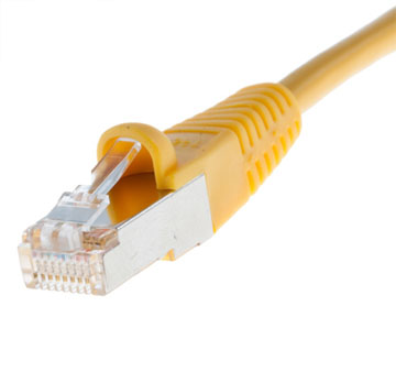 05BH-05-A-YLYL CAT5E SHIELDED RJ45 PATCH CABLE, 5 FT, Yellow - Image 1