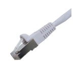 CAT5E SHIELDED RJ45 PATCH CABLE, 10 FT, White