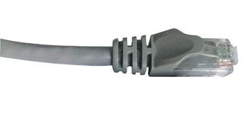 05BJ-25-A-GY CAT5E Molded / Snagfree RJ45 PATCH CABLE, 25 FT, Gray - Image 1