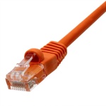 CAT5E SNAGLESS MOLDED RJ45 PATCH CABLE, 10 FT, Orange