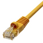CAT5E SNAGLESS MOLDED RJ45 PATCH CABLE, 20 FT, Yellow