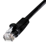 CAT5E SNAGLESS MOLDED RJ45 PATCH CABLE, 25 FT, Black