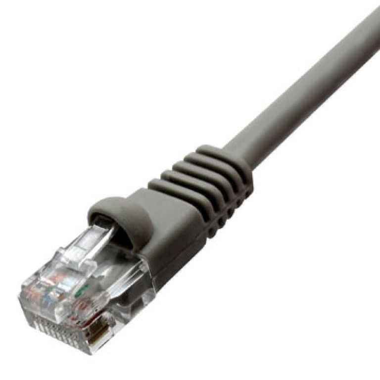 CAT5E SNAGLESS MOLDED RJ45 PATCH CABLE, 50 FT, Gray