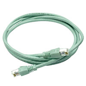 05GD-10-A-AQ-C6A 10G CAT6A RJ45 PATCH CABLE, 10 FT, Aqua Color - Image 1