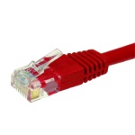 CAT6 MOLDED RJ45 PATCH CABLE, 1 FT, Red
