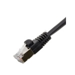 CAT6 SHIELDED RJ45 PATCH CABLE, 1 FT, Black