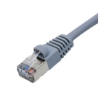 CAT6 SHIELDED RJ45 PATCH CABLE, 10 FT, Gray