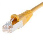 CAT6 SHIELDED RJ45 PATCH CABLE, 75 FT, Yellow