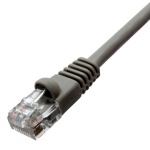 CAT6 SNAGLESS MOLDED RJ45 PATCH CABLE, 1 FT, Gray