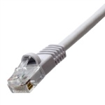 CAT6 SNAGLESS MOLDED RJ45 PATCH CABLE, 1 FT, White
