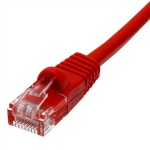 CAT6 SNAGLESS MOLDED RJ45 PATCH CABLE, 100 FT, Red