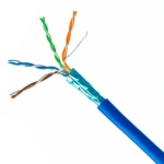 CAT5E SHIELDED 4PR SOLID,1000 FT Blue