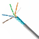 CAT5E SHIELDED 4PR SOLID,1000 FT Gray