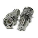 BNC Male to F Connector Female, Twist On Type