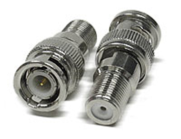 127-BNCM-FF-T BNC Male to F Connector Female, Twist On Type - Image 1