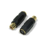 S-Video Mini Din 4 Female to RCA Female