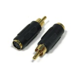 S-Video Mini Din 4 Female to RCA Male
