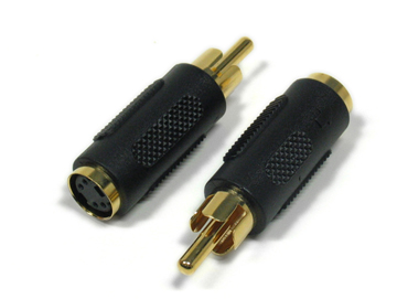 127-MD4F-RCAM S-Video Mini Din 4 Female to RCA Male - Image 1
