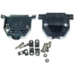 DB-25 HOOD, METALIZED PLASTIC