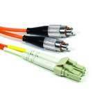 DUPLEX MULTI-MODE FC TO LC FIBER, PVC, 15 METER