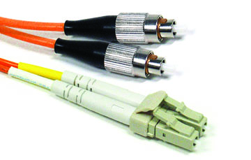 800-DFC-DLC-M-15M DUPLEX MULTI-MODE FC TO LC FIBER, PVC, 15 METER - Image 1