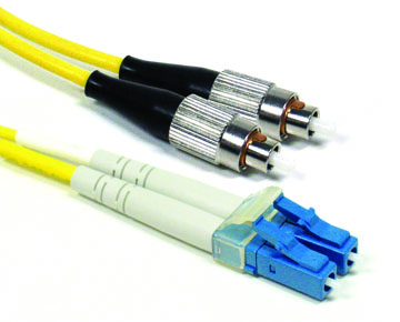 800-DFC-DLC-S-3M DUPLEX SINGLE MODE FC TO LC CABLE, PVC, 3 METER - Image 1