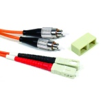 DUPLEX MULTI-MODE FC TO SC FIBER, PVC, 1 METER