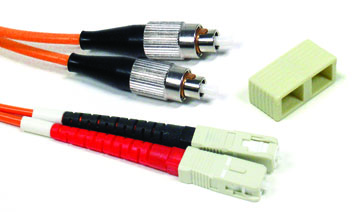 800-DFC-DSC-M-2M DUPLEX MULTI-MODE FC TO SC FIBER, PVC, 2 METER - Image 1