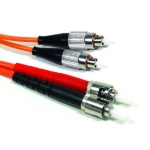 DUPLEX MUTLI-MODE FC TO ST FIBER, PVC, 1 METER