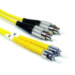 DUPLEX SINGLE MODE FC TO ST CABLE, PVC, 15 METER