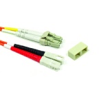 50/125 DUPLEX MULTI-MODE LC TO SC FIBER, PVC, 2 METER