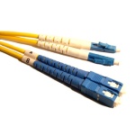DUPLEX SINGLE MODE LC TO SC CABLE, PVC, 15 METER
