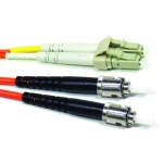 DUPLEX MULTI-MODE LC TO ST FIBER, PVC, 1 METER