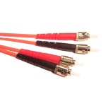 50/125 DUPLEX MULTI-MODE ST TO ST FIBER, PVC, 10 METER