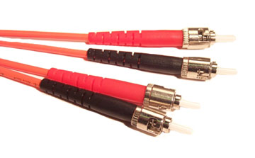 800-DST-DST-M-2M DUPLEX MULTI-MODE ST TO ST CABLE, PVC, 2 METER - Image 1