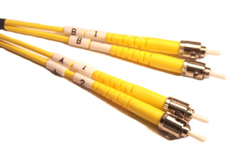 800-DST-DST-S-5M DUPLEX SINGLE-MODE ST TO ST CABLE, PVC, 5 METER - Image 1