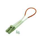 Multi-Mode 62.5/125 LC Fiber Optic Loop Back Cable, 3 inch cable