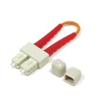 Multi-Mode 62.5/125 SC Fiber Optic Loop Back Cable, 3 inch cable