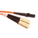 DUPLEX MULTI-MODE MTRJ TO SC FIBER, PVC, 5 METER
