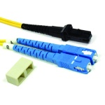 DUPLEX SINGLE-MODE MTRJ TO SC CABLE, PVC, 15 METER