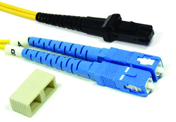 800-MTRJ-SC-S-5M DUPLEX SINGLE-MODE MTRJ TO SC CABLE, PVC, 5 METER - Image 1