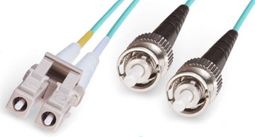 800G-DLC-DST-5M-5M 50/125 10G DUPLEX MULTI-MODE LC TO ST FIBER, PVC, 5 METER - Image 1