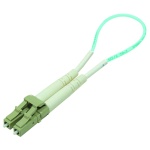 10G Multi-Mode 50/125 LC Fiber Optic Loop Back Cable, 3 inch cable