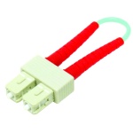 10G Multi-Mode 50/125 SC Fiber Optic Loop Back Cable, 3 inch cable