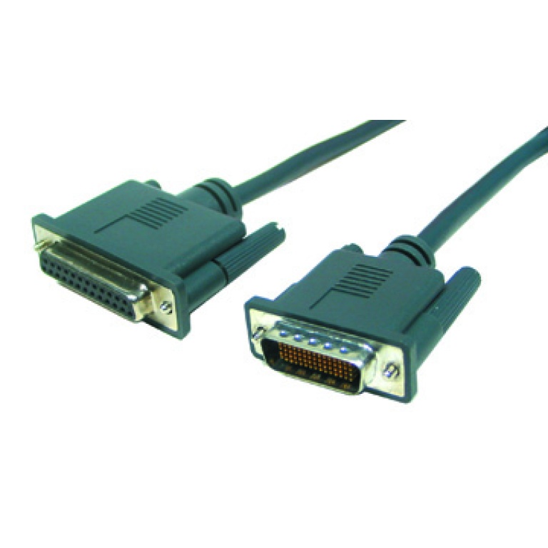 RS-232 Cable, DCE, 10 feet, High Density DB60M to DB-25F