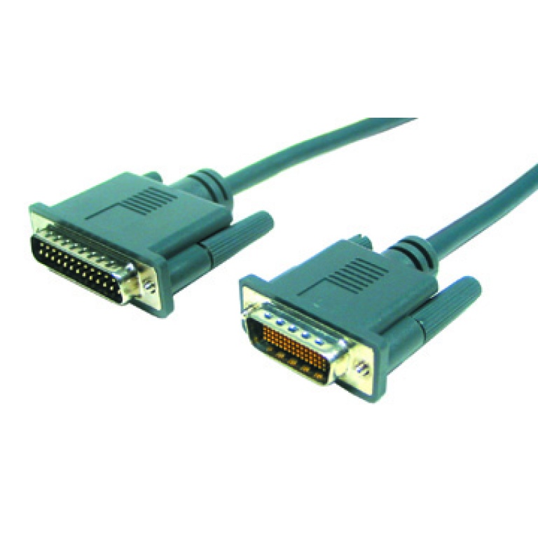 RS-232 Cable, DTE, 10 feet, High Density DB60M to DB-25M